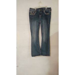 Vigross Dublin bootcut jeans measurements lying flat 18 waist 19 hip 32 inseam